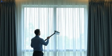 Commercial curtain steam cleaning service dapto-nsw hotels offices