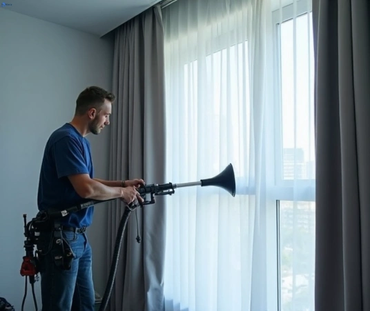 Professional curtain steam cleaning process equipment Matty Curtain Cleaning dapto-nsw