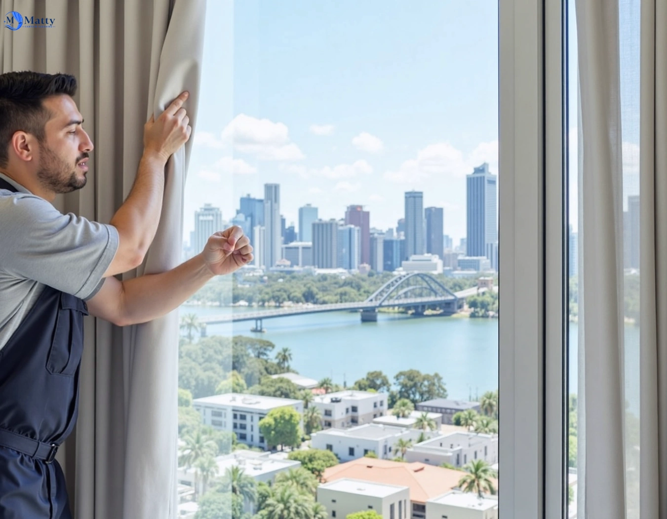 Professional curtain steam cleaning service dapto-nsw QLD by Matty Curtain Cleaning