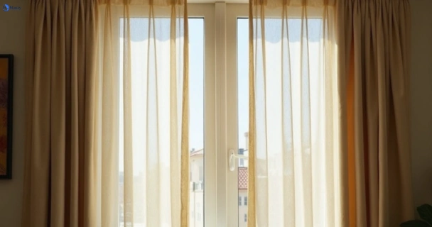 Dusty and dull curtains in dapto-nsw before steam cleaning